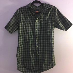 Plaid short sleeve boys shirt